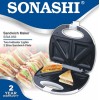 SONASHI 2 SLICE SANDWICH MAKER 750W SSM-856 SONASHI 2 SLICE SANDWICH MAKER 750W SSM-856